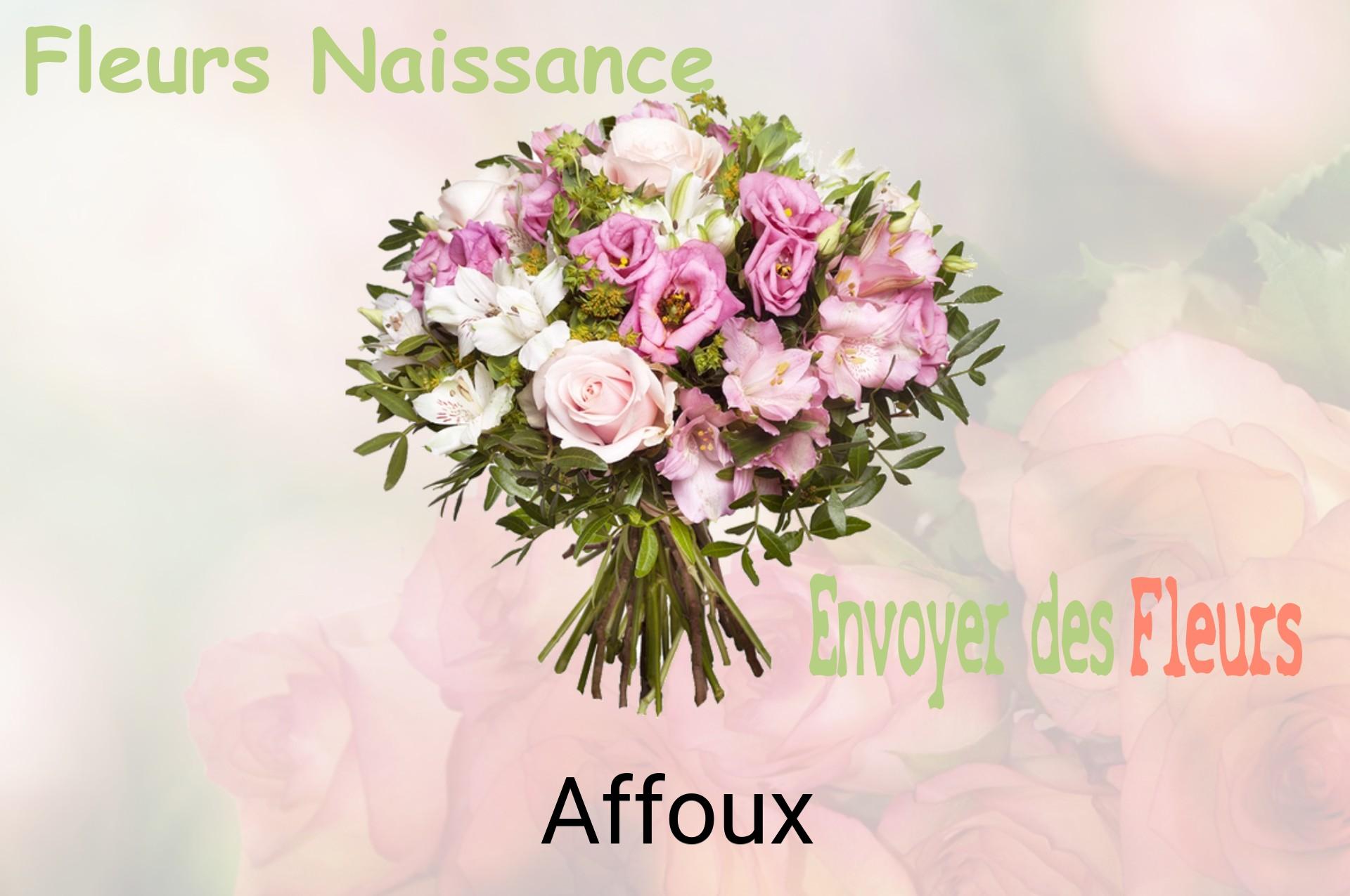 Bouquet de fleurs de naissance livré à Affoux